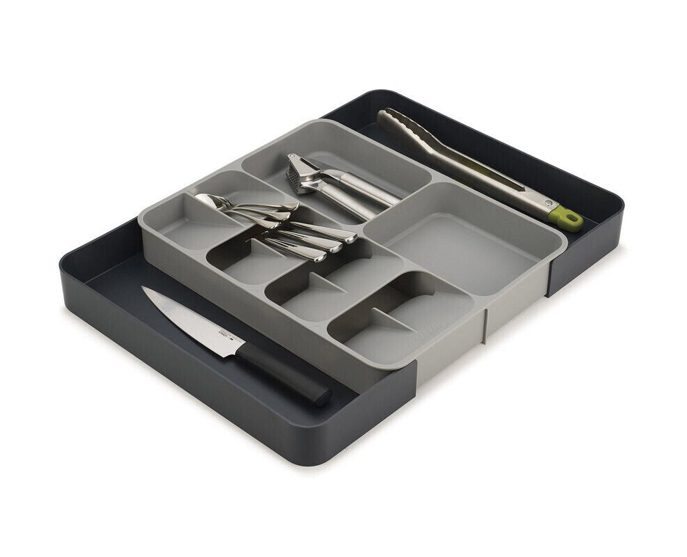 Joseph Joseph  DrawerStore Expanding Cutlery, Utensil & Gadgets Organiser - Grey