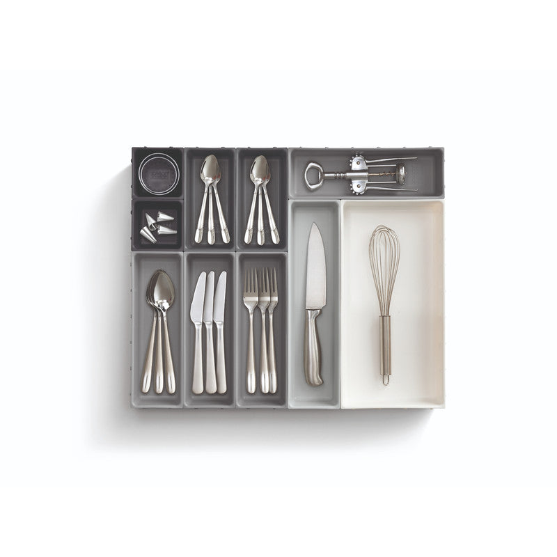 Joseph Joseph Blox 10 Piece Drawer Organiser Set - Grey