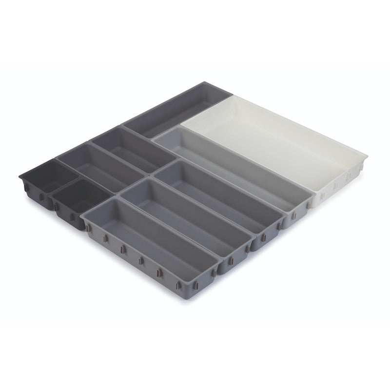 Joseph Joseph Blox 10 Piece Drawer Organiser Set - Grey