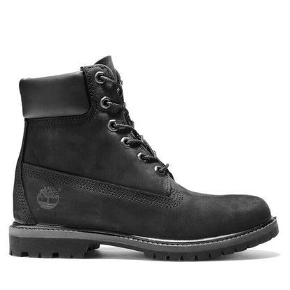 Timberland Women's 6-inch Premium Waterproof Boot Size 6 - Black Nubuck