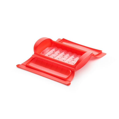 Lekue 650ml Steam Case with Tray - Red