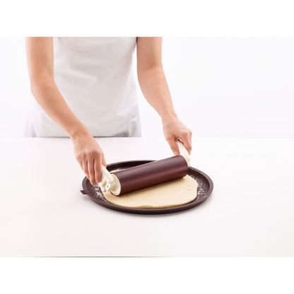 Lekue 14" / 36cm Round Pizza Mat - Brown