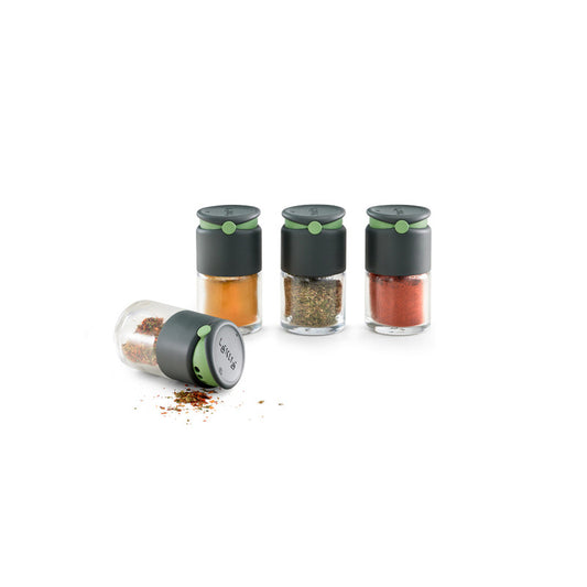 Lekue 4 Piece Spice Shakers Set - Grey