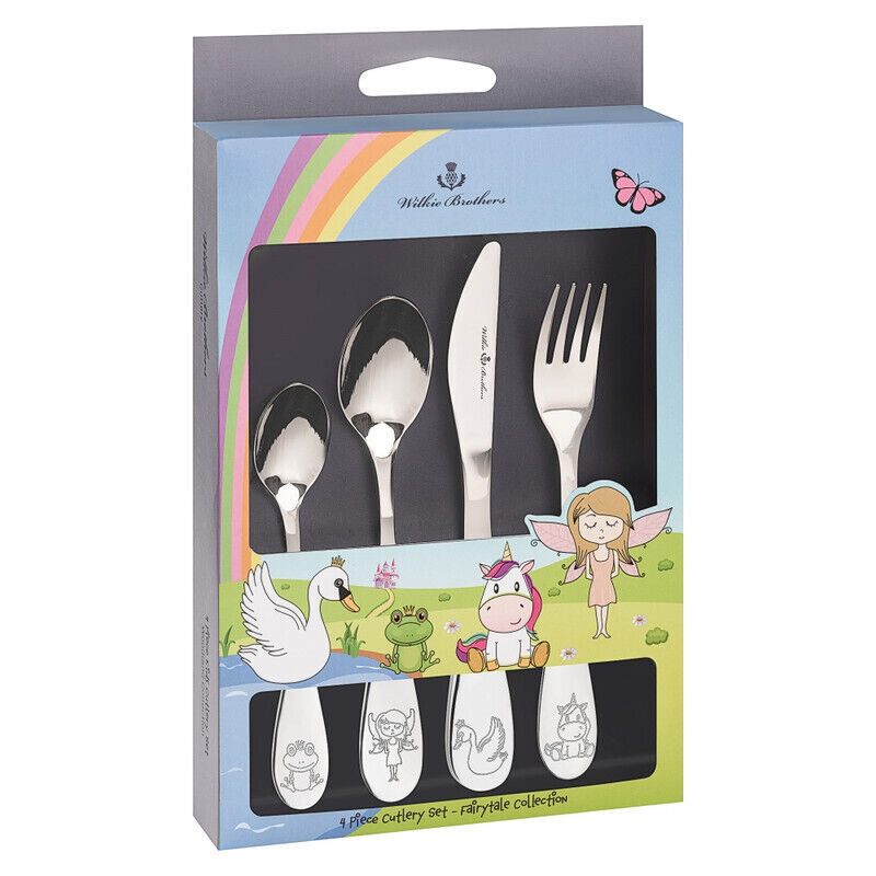 Wilkie Brothers 4 Piece Children's Cutlery Set - Fairytale Collection