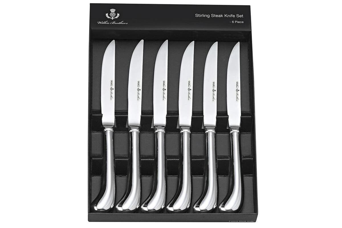 Wilkie Brothers 99700  6pc Steak Knife Set Stainless Steel