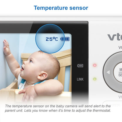 VTech Baby 2.8" Full Colour Video Baby Monitor - White