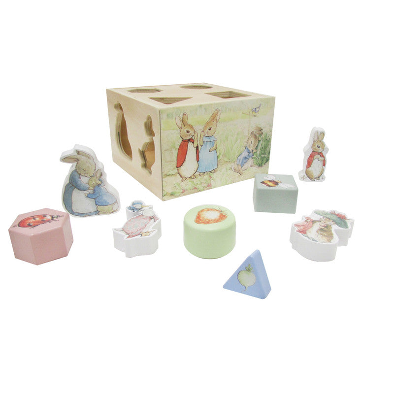 Beatrix Potter Peter Rabbit Wooden Shape Sorter - Multi