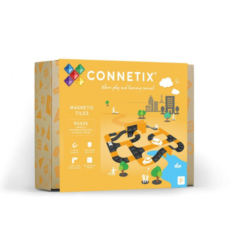 Connetix Ramps & Intersections 16 Piece Pack-Multi