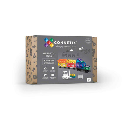 Connetix Multi Transport 50 Piece Magnetic Tiles Pack-Multi