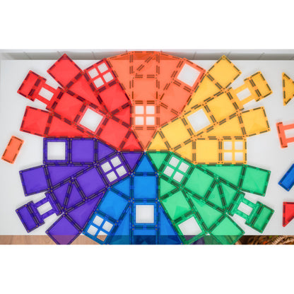 Connetix Multi Creative 102 Piece Magnetic Tiles Pack-Multi