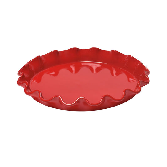 Emile Henry Ruffled Tart Dish - Burgundy