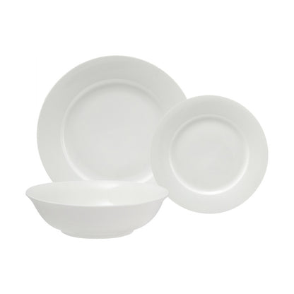 Maxwell & Williams White Basics European Rim 30 Piece Dinner Set