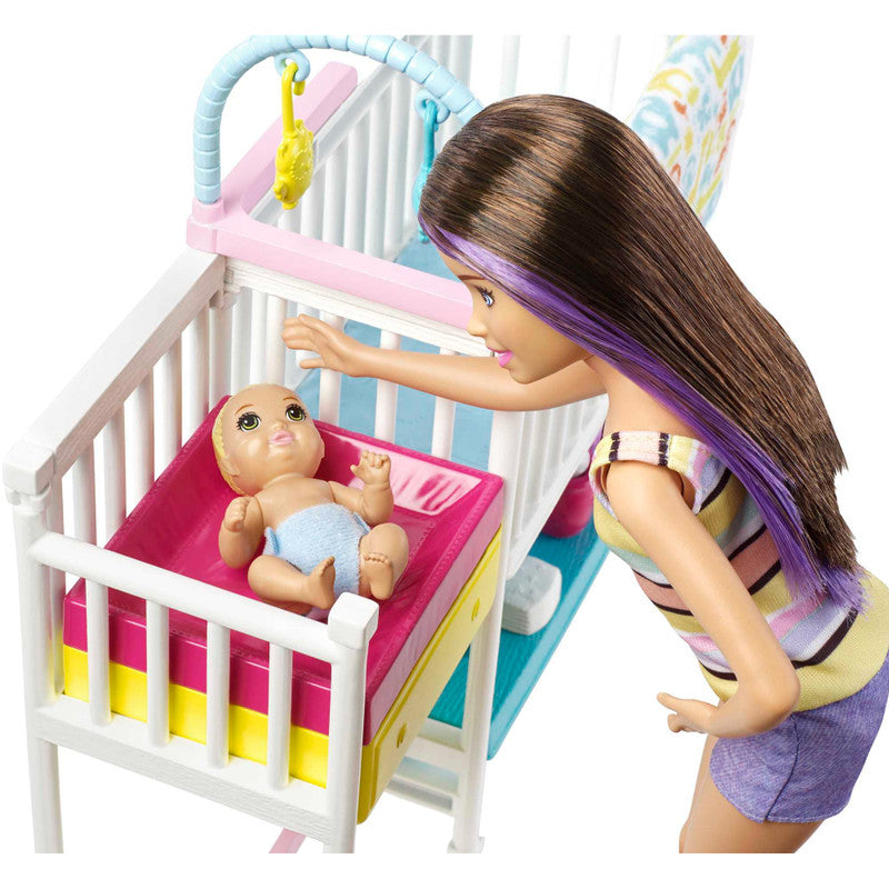 Barbie Skipper Playset -  Nap n Nurture Nursery