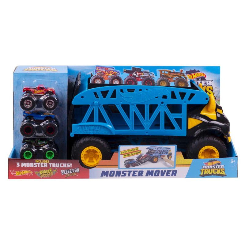 Hot Wheels Monster Mover and 3 Trucks Vehicle