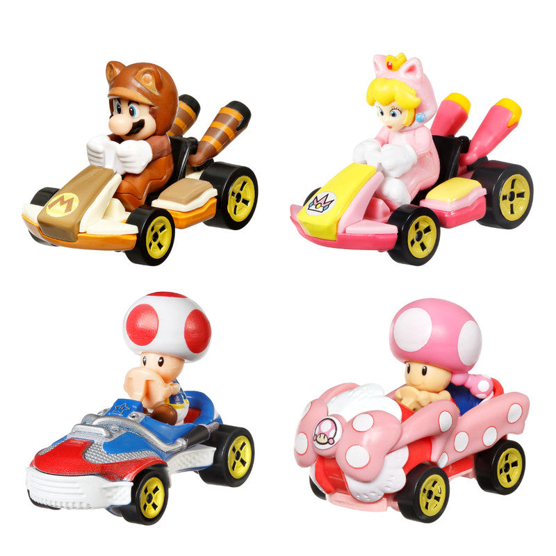 Hot Wheels Mario Kart Die-Cast 4 Pack