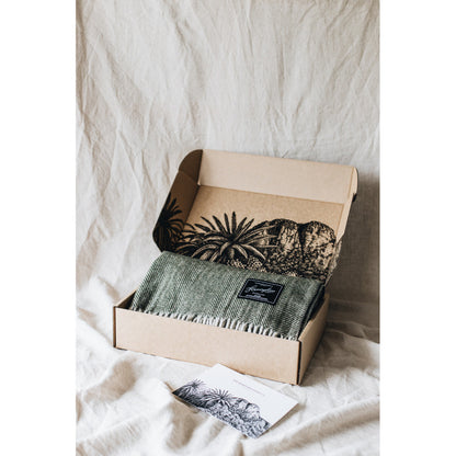 The Grampians Goods Co Recycled Wool Blankets - Bayleaf