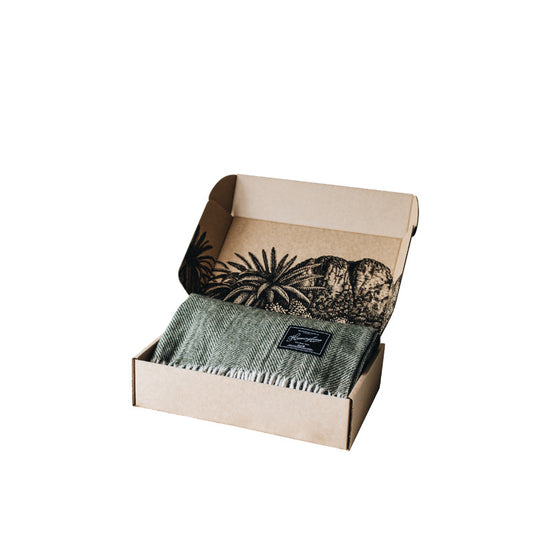 The Grampians Goods Co Recycled Wool Blankets - Bayleaf