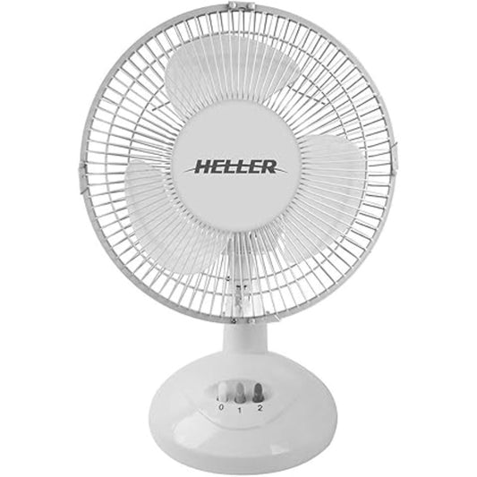 Heller 23cm Desk Fan-White