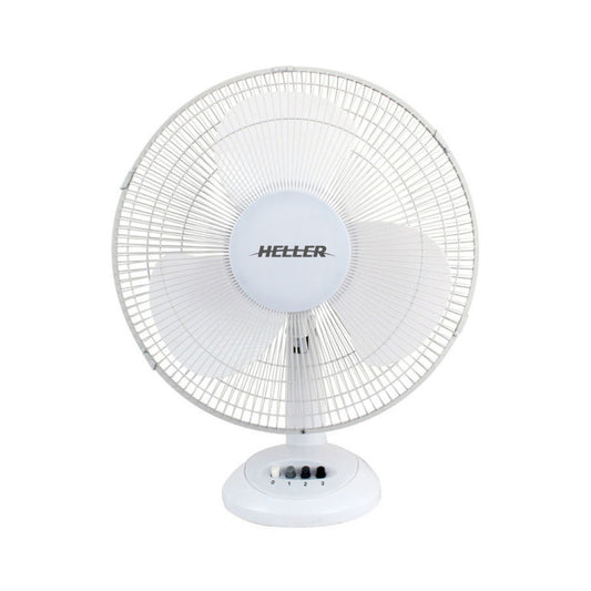 Heller 40cm Desk Fan-White