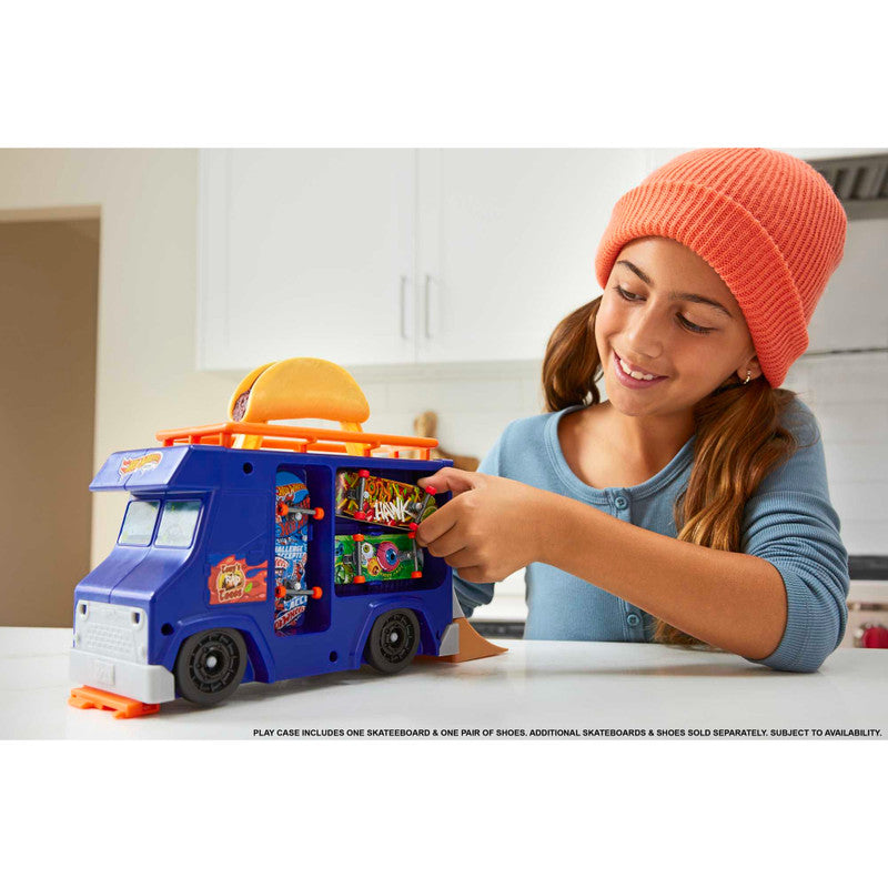 Hot Wheels Skate Taco Truck Play Case- Blue