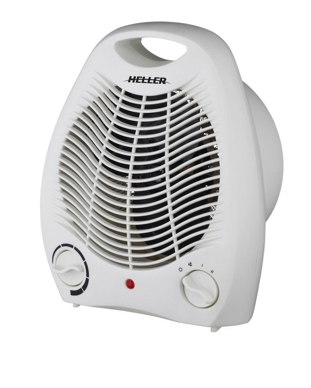 Heller 2000W Upright Fan Heater - Pack of 2 - White