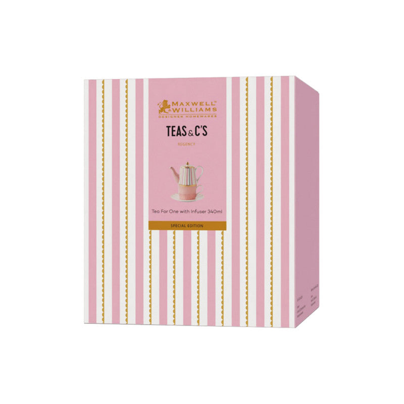 Maxwell & Williams Teas & C's Regency Tea for One With Infuser 340ml - Pink