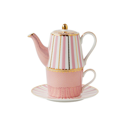 Maxwell & Williams Teas & C's Regency Tea for One With Infuser 340ml - Pink