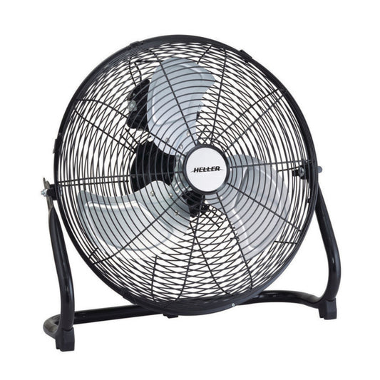 Heller 40cm Black High Velocity Fan-Black