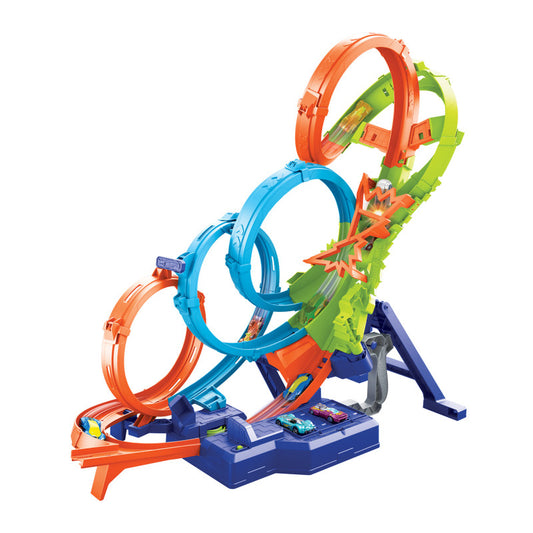 Hot Wheels Action 4-Loop Crash Out Track Set