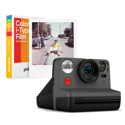 Polaroid Black Now i-Type Instant Camera with Extra Film