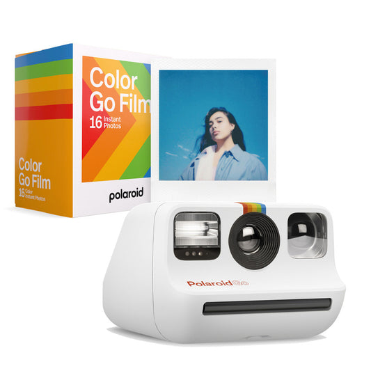 Polaroid White Go Instant Camera with Extra Film