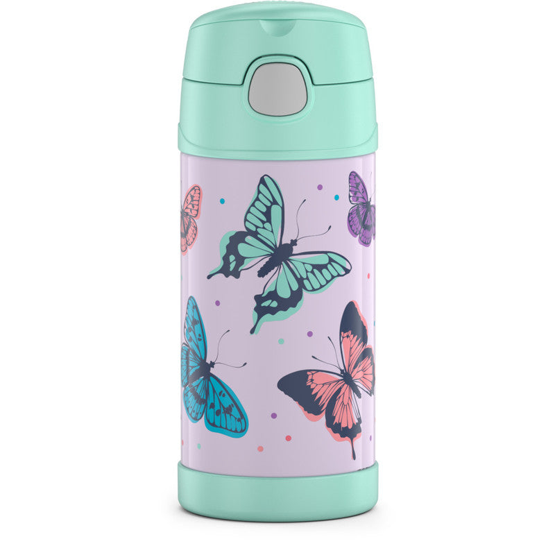 Thermos 355ml FUNtainer® Vacuum Insulated Drink Bottle - Mint Butterfly