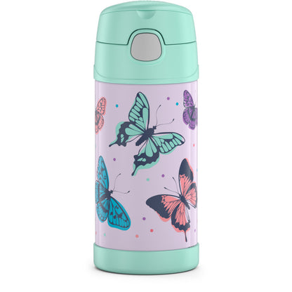 Thermos 355ml FUNtainer® Vacuum Insulated Drink Bottle - Mint Butterfly