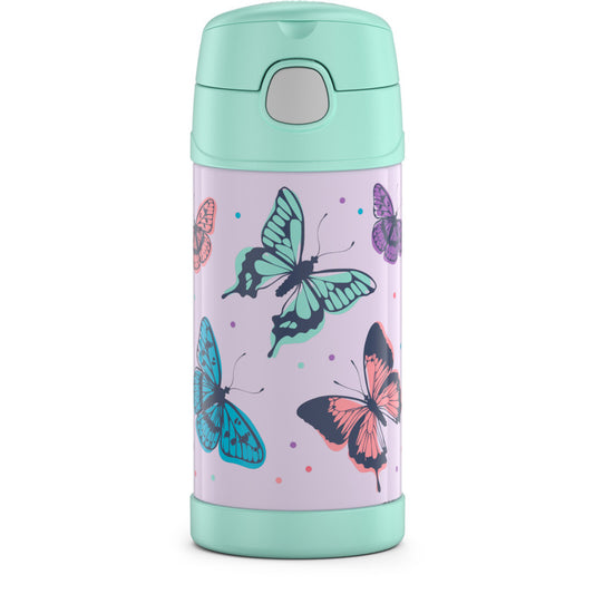 Thermos 355ml FUNtainer® Vacuum Insulated Drink Bottle - Mint Butterfly