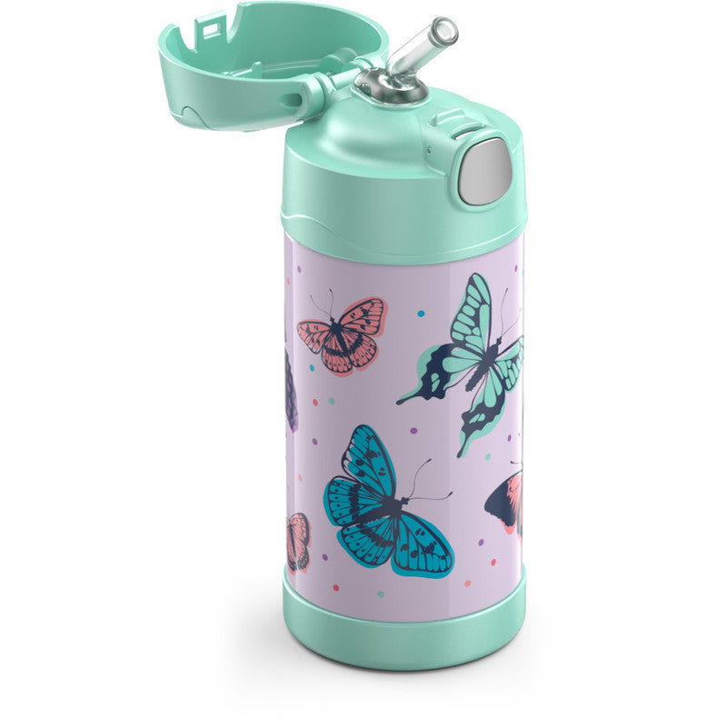 Thermos 355ml FUNtainer® Vacuum Insulated Drink Bottle - Mint Butterfly