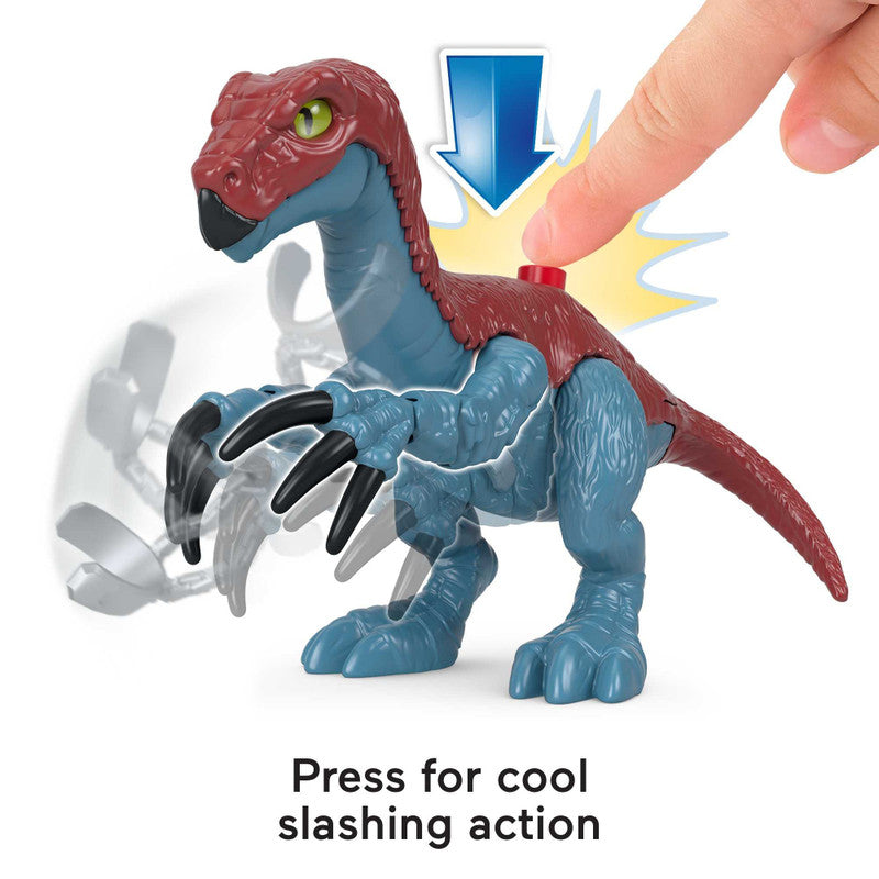 Imaginext Jurassic World Therizinosaurus & Stegosaurus with Owen & Dr. Grant