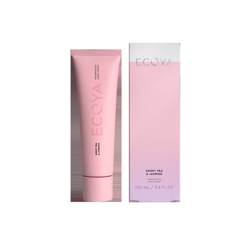 Ecoya Sweet Pea & Jasmine Hand Cream 100ml Pack of  2 - Pink