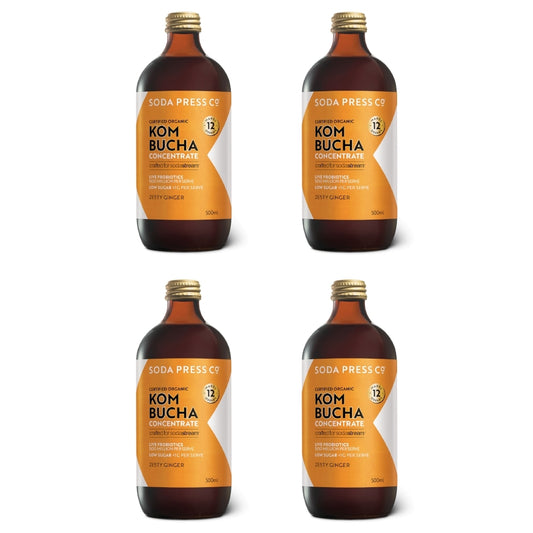 Sodastream Soda Press 4 Pack Organic Syrup 500ml - Kombucha