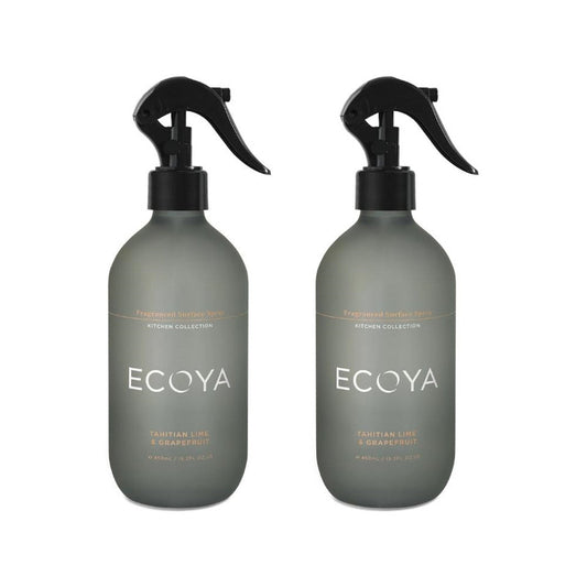 Ecoya Tahitian Lime & Grapefruit 450ml Fragranced Surface Spray Pack of  2