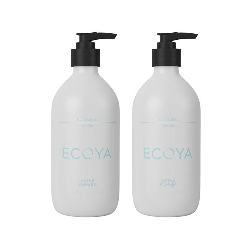 Ecoya Lotus Flower 450ml Hand and Body Lotion Pack of 2