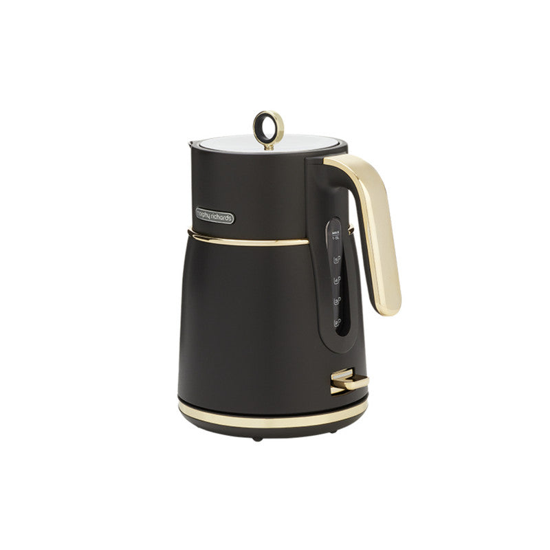 Morphy Richards Signature Soft Gold 1.5L Kettle & 4 Slice Toaster - Black