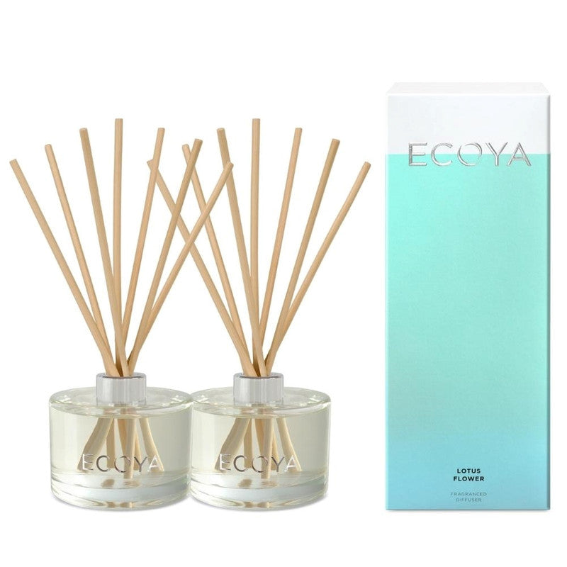 Ecoya Lotus Flower 200ml Fragranced Reed Diffuser Pack of 2