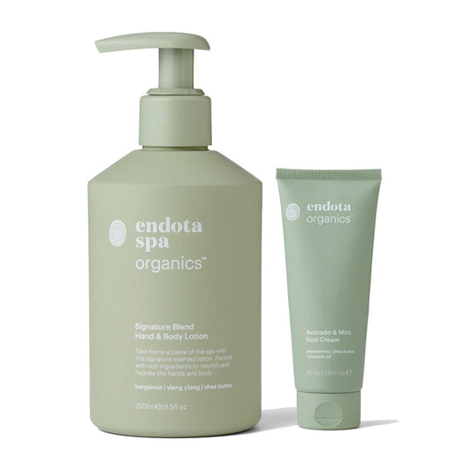 Endota Signature Blend Hand Cream and Mint Foot Cream