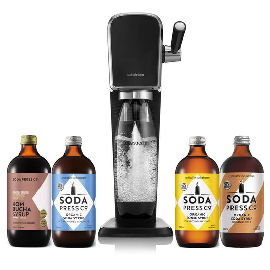 Sodastream ART sparkling drink maker with Flavors - Black