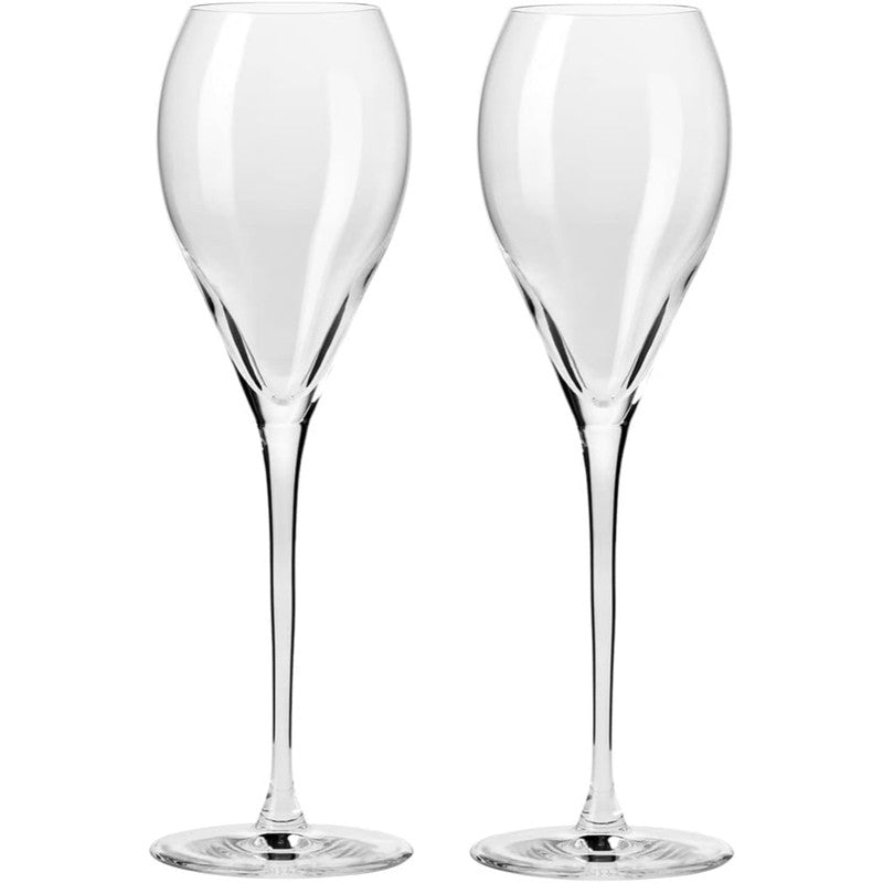 Krosno Duet Flute 225ml Set of 2 - Clear