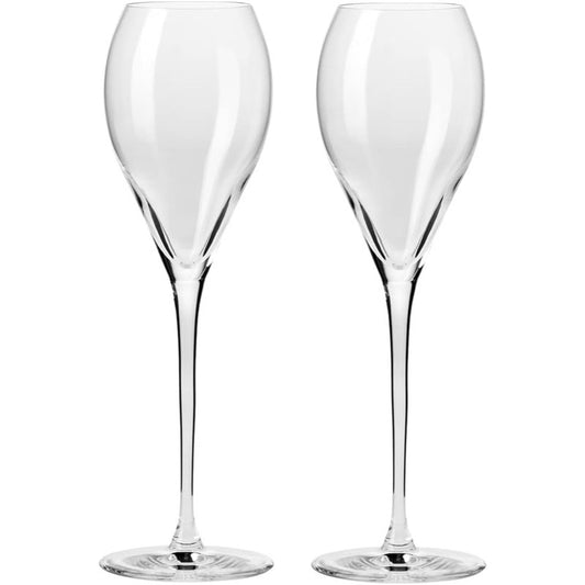 Krosno Duet Flute 225ml Set of 2 - Clear