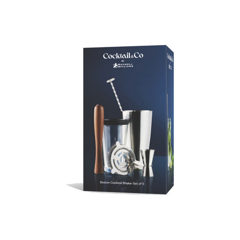 Maxwell & Williams Cocktail & Co Boston Cocktail Shaker - Set of 5