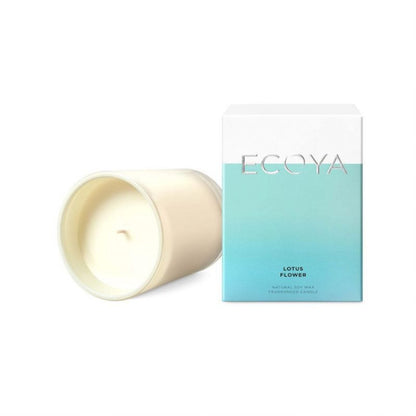 Ecoya Lotus Flower 400g Madison Jar Candle - Blue