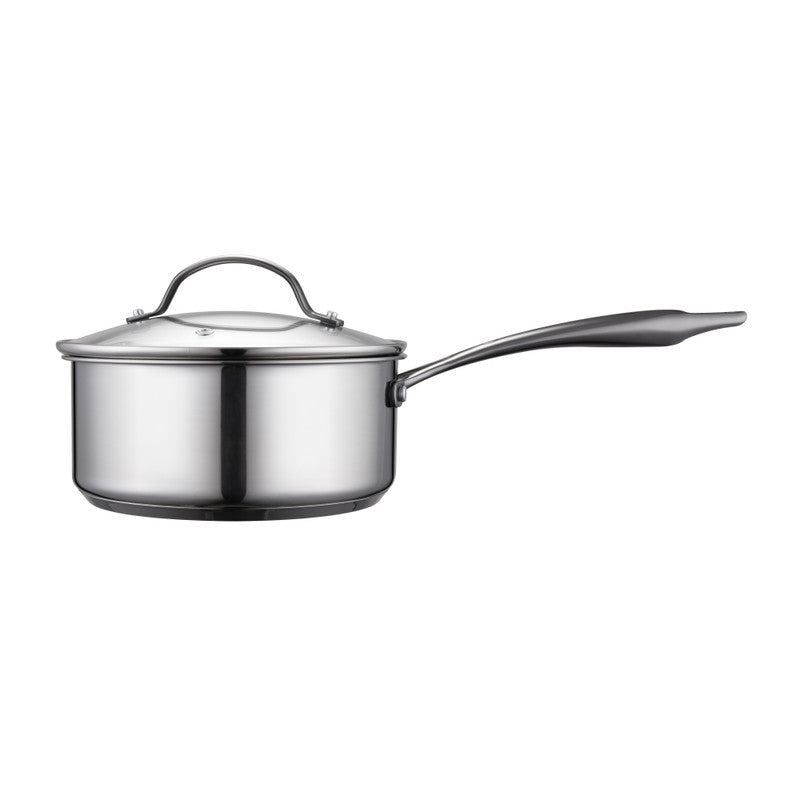 MasterPro McKinnon Stainless Steel 4 Piece Cookware Set - Silver