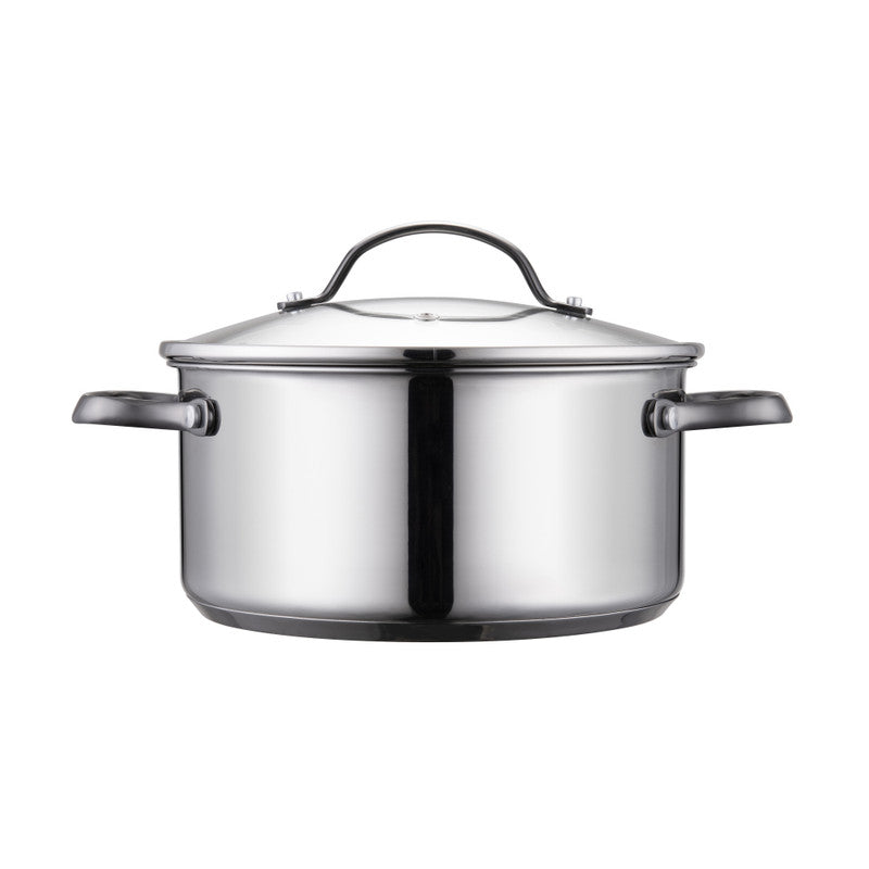 MasterPro McKinnon Stainless Steel 4 Piece Cookware Set - Silver